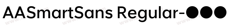 AASmartSans Regular字体转换 AASmartSans Regular字体转换